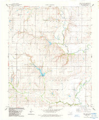 Lake Valley Oklahoma Historical topographic map, 1:24000 scale, 7.5 X 7.5 Minute, Year 1984