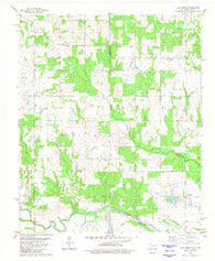 Lake West Oklahoma Historical topographic map, 1:24000 scale, 7.5 X 7.5 Minute, Year 1980