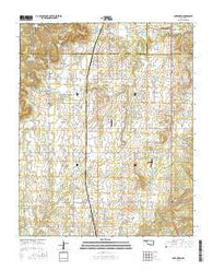 Lake Boren Oklahoma Current topographic map, 1:24000 scale, 7.5 X 7.5 Minute, Year 2016