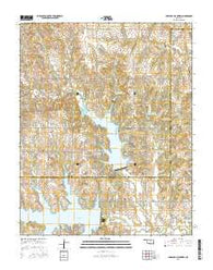 Lake Carl Blackwell Oklahoma Current topographic map, 1:24000 scale, 7.5 X 7.5 Minute, Year 2016