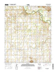 Lake Creek Oklahoma Current topographic map, 1:24000 scale, 7.5 X 7.5 Minute, Year 2016