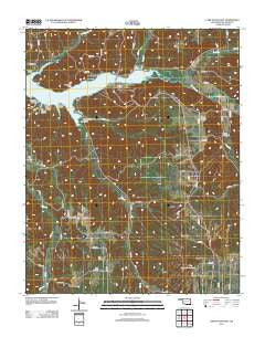 Lake Eucha East Oklahoma Historical topographic map, 1:24000 scale, 7.5 X 7.5 Minute, Year 2012
