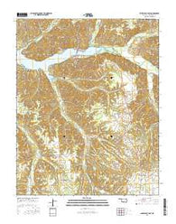 Lake Eucha East Oklahoma Current topographic map, 1:24000 scale, 7.5 X 7.5 Minute, Year 2016