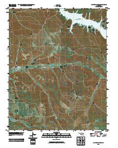 Lake Eucha West Oklahoma Historical topographic map, 1:24000 scale, 7.5 X 7.5 Minute, Year 2010