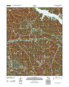 Lake Eucha West Oklahoma Historical topographic map, 1:24000 scale, 7.5 X 7.5 Minute, Year 2012