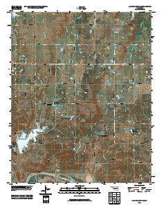 Lake Holdenville Oklahoma Historical topographic map, 1:24000 scale, 7.5 X 7.5 Minute, Year 2010