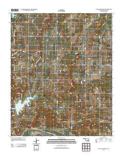 Lake Holdenville Oklahoma Historical topographic map, 1:24000 scale, 7.5 X 7.5 Minute, Year 2012