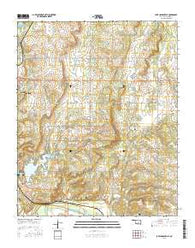 Lake Holdenville Oklahoma Current topographic map, 1:24000 scale, 7.5 X 7.5 Minute, Year 2016