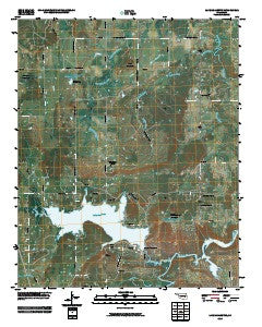 Lake McAlester Oklahoma Historical topographic map, 1:24000 scale, 7.5 X 7.5 Minute, Year 2010