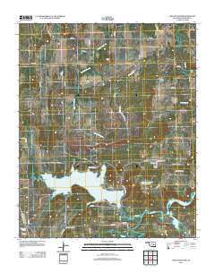 Lake McAlester Oklahoma Historical topographic map, 1:24000 scale, 7.5 X 7.5 Minute, Year 2012