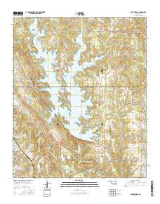 Lake Murray Oklahoma Current topographic map, 1:24000 scale, 7.5 X 7.5 Minute, Year 2016