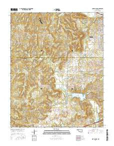 Lake Sahoma Oklahoma Current topographic map, 1:24000 scale, 7.5 X 7.5 Minute, Year 2016