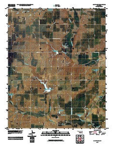 Lake Valley Oklahoma Historical topographic map, 1:24000 scale, 7.5 X 7.5 Minute, Year 2010
