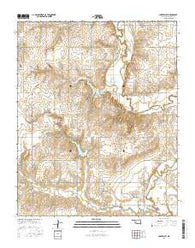 Lake Valley Oklahoma Current topographic map, 1:24000 scale, 7.5 X 7.5 Minute, Year 2016