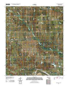 Lake West Oklahoma Historical topographic map, 1:24000 scale, 7.5 X 7.5 Minute, Year 2010