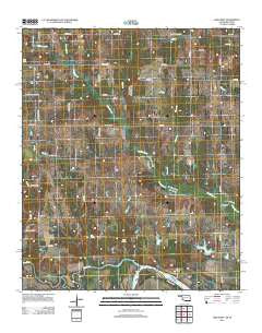 Lake West Oklahoma Historical topographic map, 1:24000 scale, 7.5 X 7.5 Minute, Year 2013