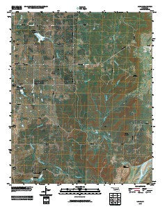 Lamar Oklahoma Historical topographic map, 1:24000 scale, 7.5 X 7.5 Minute, Year 2010