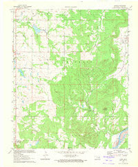 Lamar Oklahoma Historical topographic map, 1:24000 scale, 7.5 X 7.5 Minute, Year 1970