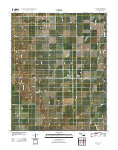 Lambert Oklahoma Historical topographic map, 1:24000 scale, 7.5 X 7.5 Minute, Year 2012