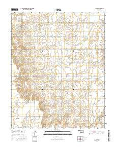 Lambert Oklahoma Current topographic map, 1:24000 scale, 7.5 X 7.5 Minute, Year 2016