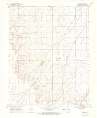 Lambert Oklahoma Historical topographic map, 1:24000 scale, 7.5 X 7.5 Minute, Year 1969