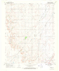 Lambert Oklahoma Historical topographic map, 1:24000 scale, 7.5 X 7.5 Minute, Year 1969