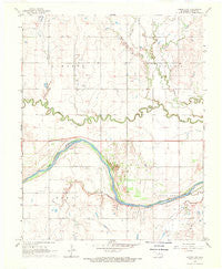 Lamont NW Oklahoma Historical topographic map, 1:24000 scale, 7.5 X 7.5 Minute, Year 1968