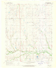Lamont SE Oklahoma Historical topographic map, 1:24000 scale, 7.5 X 7.5 Minute, Year 1968