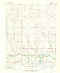 Lamont SE Oklahoma Historical topographic map, 1:24000 scale, 7.5 X 7.5 Minute, Year 1968