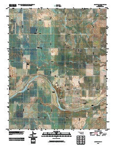 Lamont NW Oklahoma Historical topographic map, 1:24000 scale, 7.5 X 7.5 Minute, Year 2009