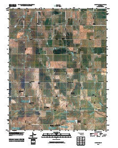Lamont SE Oklahoma Historical topographic map, 1:24000 scale, 7.5 X 7.5 Minute, Year 2010