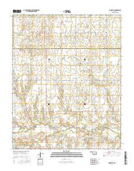 Lamont SE Oklahoma Current topographic map, 1:24000 scale, 7.5 X 7.5 Minute, Year 2016