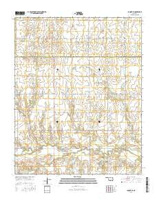 Lamont SE Oklahoma Current topographic map, 1:24000 scale, 7.5 X 7.5 Minute, Year 2016
