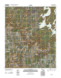 Lane Oklahoma Historical topographic map, 1:24000 scale, 7.5 X 7.5 Minute, Year 2013
