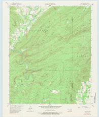 Lane NE Oklahoma Historical topographic map, 1:24000 scale, 7.5 X 7.5 Minute, Year 1957