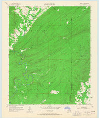 Lane NE Oklahoma Historical topographic map, 1:24000 scale, 7.5 X 7.5 Minute, Year 1957