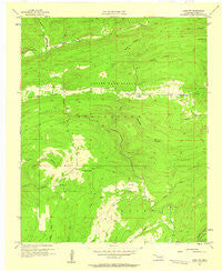 Lane NW Oklahoma Historical topographic map, 1:24000 scale, 7.5 X 7.5 Minute, Year 1957
