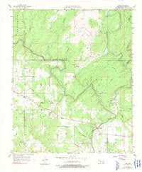 Lane Oklahoma Historical topographic map, 1:24000 scale, 7.5 X 7.5 Minute, Year 1957
