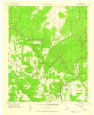 Lane Oklahoma Historical topographic map, 1:24000 scale, 7.5 X 7.5 Minute, Year 1957