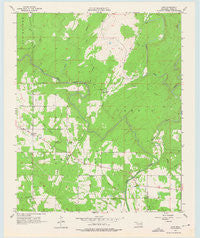 Lane Oklahoma Historical topographic map, 1:24000 scale, 7.5 X 7.5 Minute, Year 1957