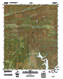 Lane NW Oklahoma Historical topographic map, 1:24000 scale, 7.5 X 7.5 Minute, Year 2010