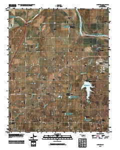 Langston Oklahoma Historical topographic map, 1:24000 scale, 7.5 X 7.5 Minute, Year 2010