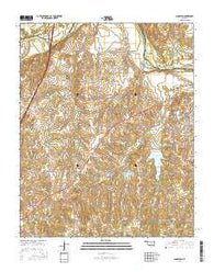 Langston Oklahoma Current topographic map, 1:24000 scale, 7.5 X 7.5 Minute, Year 2016