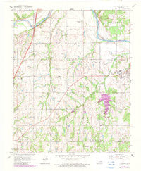 Langston Oklahoma Historical topographic map, 1:24000 scale, 7.5 X 7.5 Minute, Year 1970