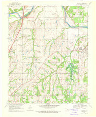 Langston Oklahoma Historical topographic map, 1:24000 scale, 7.5 X 7.5 Minute, Year 1970