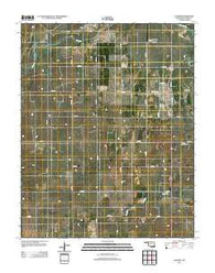 Laverne Oklahoma Historical topographic map, 1:24000 scale, 7.5 X 7.5 Minute, Year 2012