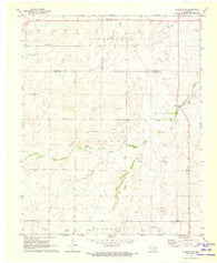 Laverne SW Oklahoma Historical topographic map, 1:24000 scale, 7.5 X 7.5 Minute, Year 1970