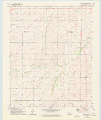 Laverne SW Oklahoma Historical topographic map, 1:24000 scale, 7.5 X 7.5 Minute, Year 1970