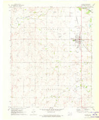 Laverne Oklahoma Historical topographic map, 1:24000 scale, 7.5 X 7.5 Minute, Year 1971