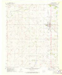 Laverne Oklahoma Historical topographic map, 1:24000 scale, 7.5 X 7.5 Minute, Year 1971